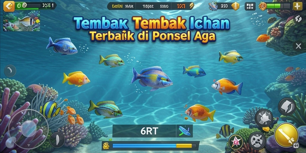 Tampilan gameplay Tembak Ikan yang seru dari 6RT.