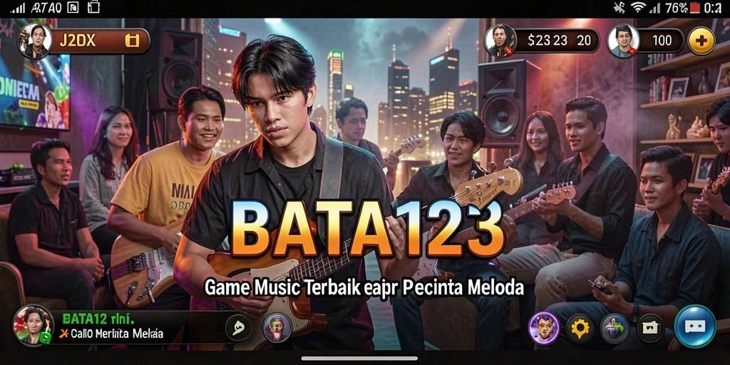 Screenshot BATA123 menampilkan gameplay musik yang menarik.