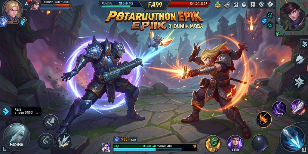 Gameplay seru dengan pertarungan tim di FA99.
