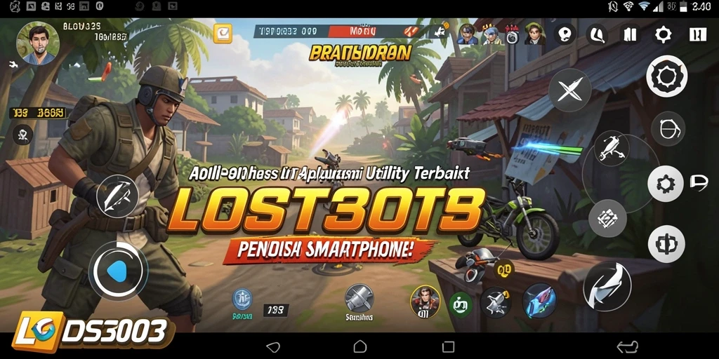 Tampilan antarmuka pengguna LOS303 yang intuitif dan mudah digunakan.