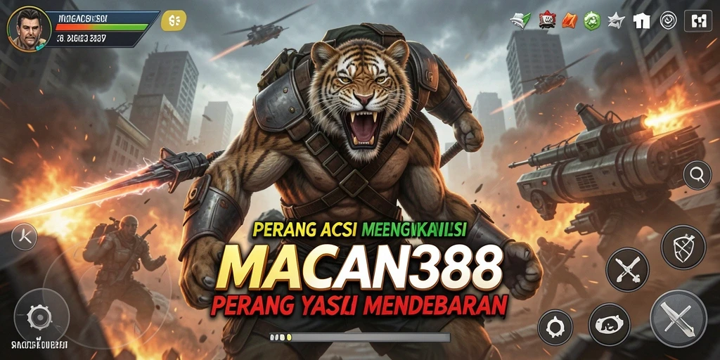 Gameplay menarik dari MACAN388 menampilkan aksi pertempuran yang seru.