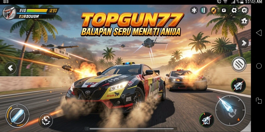 Gameplay seru dan menegangkan di TOPGUN77.